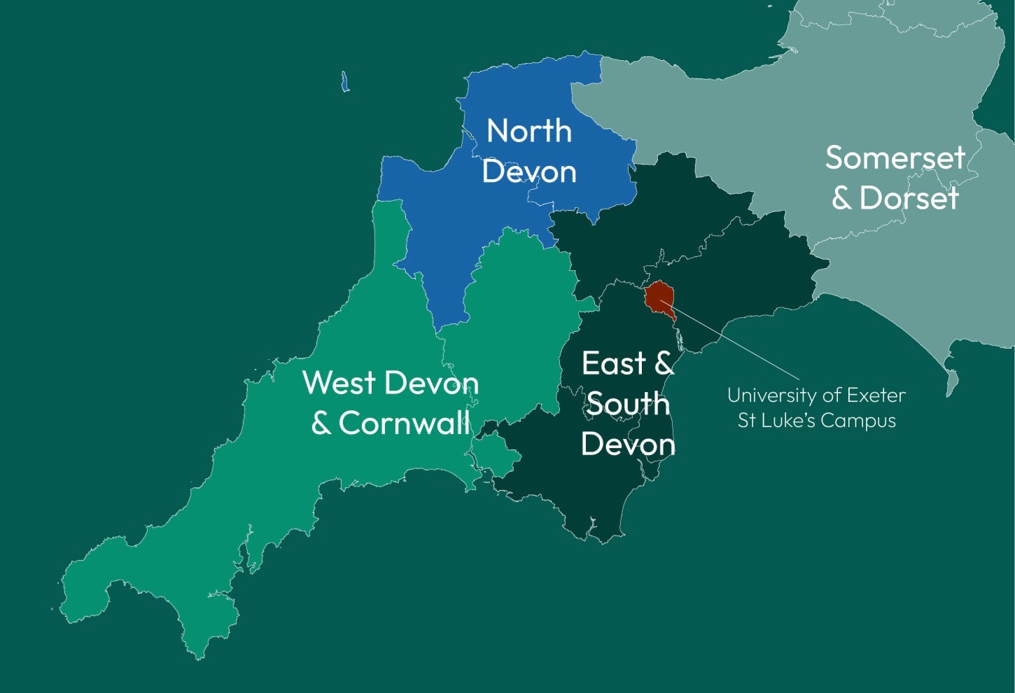 Image to show PGCE partnership areas