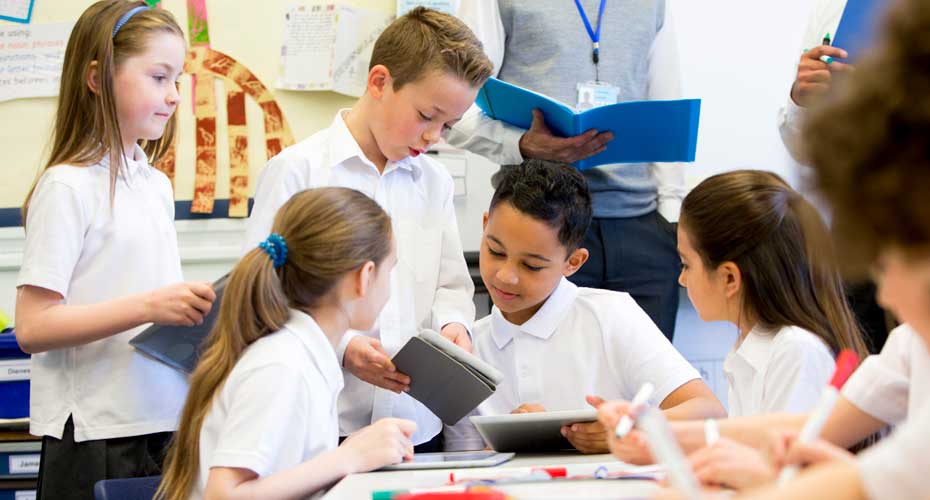 Children in the classroom