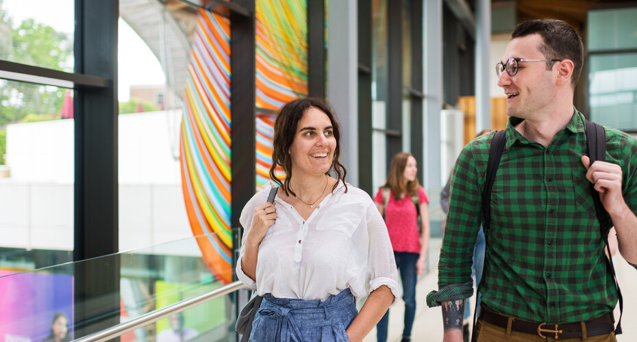 Students walking through the Forum, EMPS UG Shoot May 2019, Photographer: James Ram