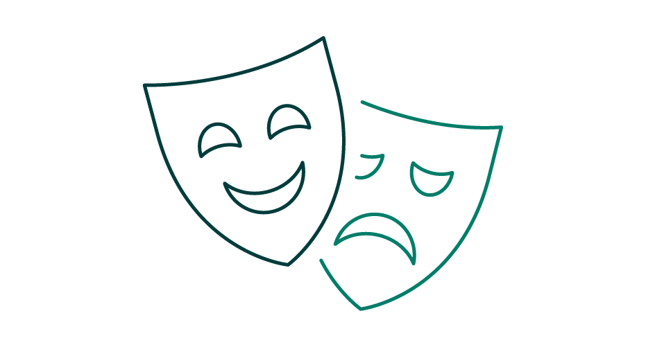 Drama mask icon