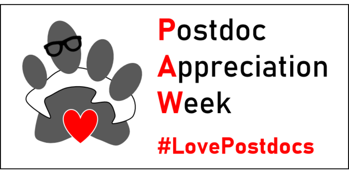 A flyer for National Postdoc Appreciation Week