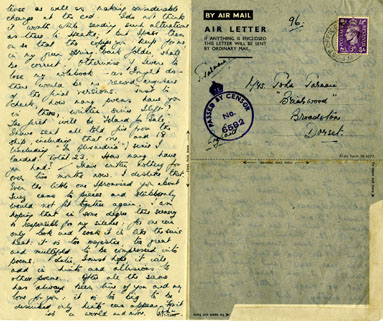 Letter to Mrs Jarmain